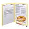 Smead Color Fastener Folder, 3/4" Exp, Letter, 50/BX, Yellow PK SMD25940 - alternate 1